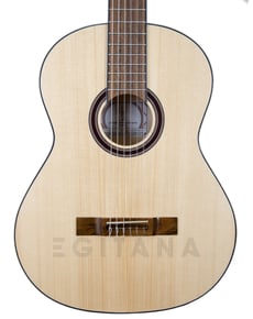 APC 1F - Guitarra Flamenca APC 1F, Tapa: Abeto macizo, Llantas y fondo: Arce, Mástil: Caoba, Escala: Blackwood Africano, Acabado: alto brillo, 
