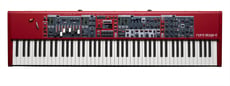 Clavia Nord  Stage 4 88 - 88 teclas contrapesadas con aftertouch, Secciones independientes para piano, órgano y sintetizador, cada una con su propio mezclador de capas y botón de transposición, 2 escenas programables (ajust...