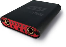 ESI  UGM192  - Interfaz de audio USB 3.1 de 2 canales (compatible con USB 2.0), Convertidor DA y AD de 24 bits/192 kHz con rango dinámico de 114 dB, Preamplificador de micrófono con conexión jack balanceada de 6,...