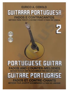 Eurico A. Cebolo Guitarra Portuguesa 2 - Este volumen dos desarrolla ejercicios sobre intervalos, escalas, arpegios, cambios de clave, variaciones sobre el fado tradicional y mucho más., Incluye CD y DVD de regalo para que la progresión s...