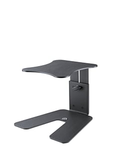 K&M 26772 Table Monitor Stand - Dimensiones de la base: 214 x 214 mm, Placa de apoyo: 150 x 170 mm, Altura: de 167 a 254 mm, Ajuste de altura: continuo, Construcción de patas: placa de acero plana, Material: acero, 