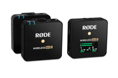 Rode  Wireless GO II  B-Stock - Rode Wireless GO II - Sistema de micrófono inalámbrico de dos canales para la grabación simultánea de dos fuentes de sonido, Transmisión digital Serie IV de 2,4 GHz, cifrado de 128 bits: audio níti...