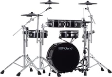 Roland VAD307 <b>Premium</b> V-Drums Acoustic Design E-Drum - Roland VAD307 V-Drums Kit de batería de 5 elementos con diseño acústico, Módulo TD-17 + 336 Voces + 70 Kits + Caja PDA-120LS de 12 pulgadas, Bombo KD-180L 18