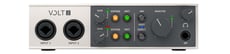 Universal Audio  Volt 2  B-Stock - Interfaz de audio USB 2x2, Convertidor AD/DA de 24 bits/192 kHz, Preamplificadores de micrófono incorporados con modo de preamplificador de micrófono vintage, Alimentación phantom conmutable de +48...