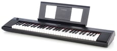 Yamaha NP12B - Teclado portátil Yamaha NP12B, 61 teclas ligeras de tamaño completo, polifonía de 64 voces, 10 sonidos diferentes, efecto de reverberación, Dimensiones 106,6 x 105 x 25,9 cm (ancho/alto/profundidad...
