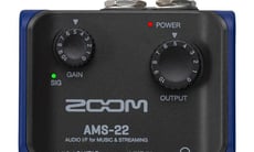 Zoom AMS-22 - Conector combinado XLR/TRS, Ganancia de entrada +8 - +54 dB (MIC) / +8 - +54 dB (GUITARRA), Impedancia de entrada XLR: 2 kΩ (MIC), TS: 1 MΩ (GUITARRA), Nivel máximo de entrada - XLR: +0,6 dBu (MIC)...