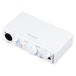 Arturia  MiniFuse 1 White  - Completo con un poderoso paquete de software de música que incluye Ableton Live Lite, Diseño de 1 entrada/2 salidas con el mejor rango dinámico de su clase, Ideal para grabar voces, instrumentos, p...