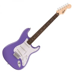 Fender  Squier Sonic Strat LRL Ultraviolet - Cuerpo: álamo, Mástil atornillado: Arce, Escala: Laurel, Incrustaciones de escala de puntos nacarados, Escala: 648 mm (25,5