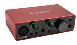 Focusrite Scarlett Solo 3rd Gen - Interfaz de audio USB Focusrite Scarlett Solo de 3.ª generación con 2 entradas/2 salidas, Todo lo que necesita para capturar grabaciones de voz e instrumentos en el estudio, Presentamos los mejores...