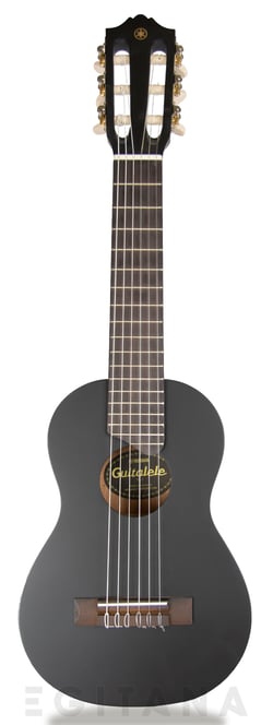 Yamaha GL1 Black - guitalele, con 6 cuerdas, Afinación: A/d/g/c/e/A, tapa: abeto, Cuerpo: Meranti, Diapasón: Sonokeling (Dalbergia latifolia), 
