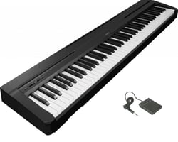 Yamaha P-45 - Yamaha P-45 Piano Digital Portátil Negro, 88 teclas pesadas de acción de martillo de tamaño completo con acabado mate (estándar de martillo graduado), polifonía de 64 voces, 10 tipos diferentes de ...